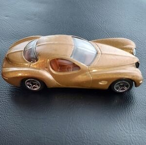 Matchbox 1997 Chrysler Atlantic Die Cast Car Sparkly Bronze Car